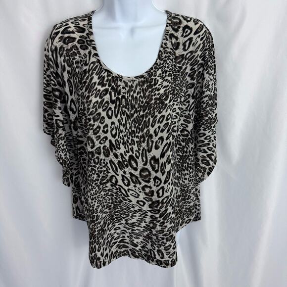 Isabella Rodriguez Open Shoulder Top Size Large - Picture 1 of 11
